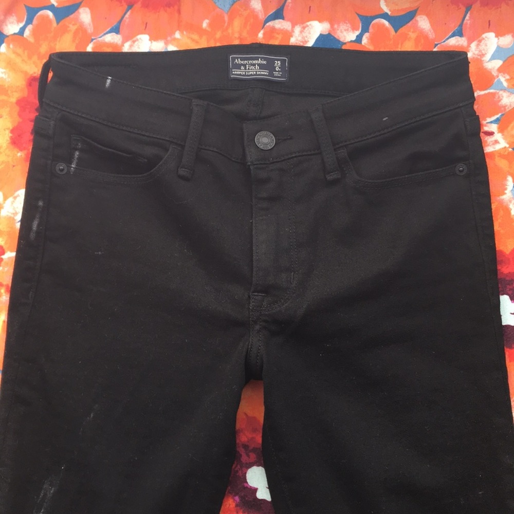 Size 0 Abercrombie and Fitch Black Jeans